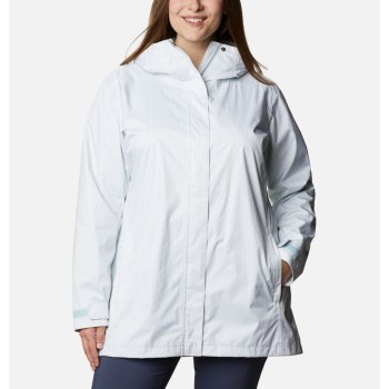 Columbia Ženske Jakne - Splash A Little II Plus Size Sive Prugice | FBWO-50673